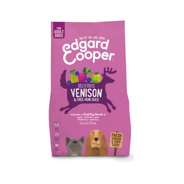 Edgard & Cooper Adult Grain Free Anatra e Cervo con Mela e Barbabietola