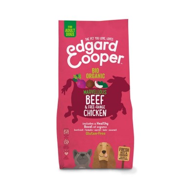 Edgard & Cooper Adult Pollo e Manzo Biologico con Barbabietola e Cocco