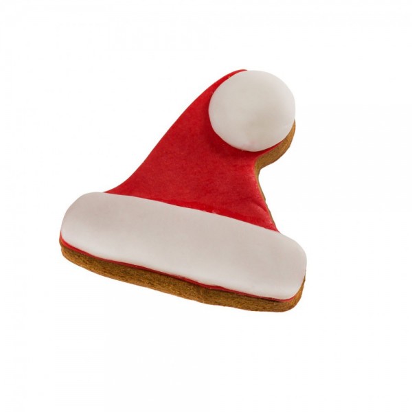 Dolcimpronte Biscotto Cappello di Natale con Glassa