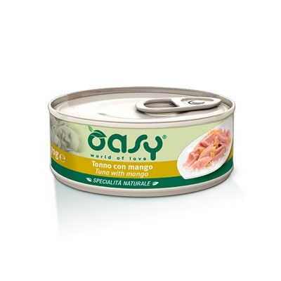 Oasy Natural Adult Tonno con Mango Umido per Gatti