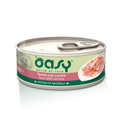 Oasy Natural Adult Tonno con Carote Umido per Gatti