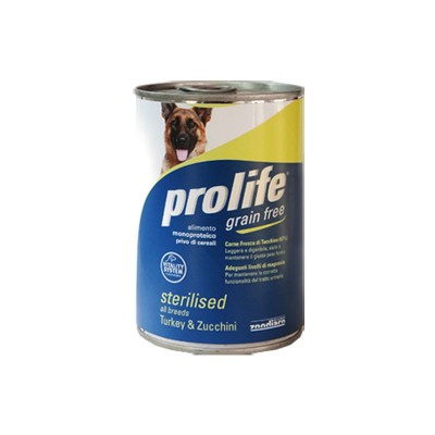 Prolife Grain Free Sterilized Tacchino e Zucchine Umido per Cani 400gr