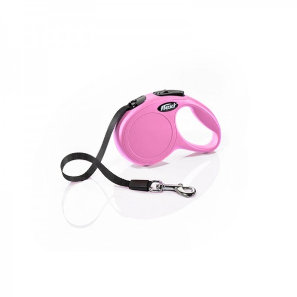 Guinzaglio Flexi New Classic Fettuccia Rosa 3M Guinzaglio Flexi New Classic Fettuccia Rosa 3M