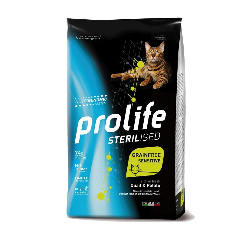 Prolife Cat Sterilized Sensitive Adult Quaglia e Patate