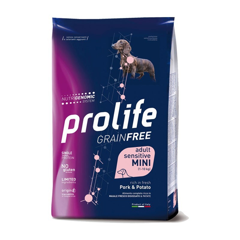Prolife Dog Grain Free Adult Sensitive Mini Maiale e Patate