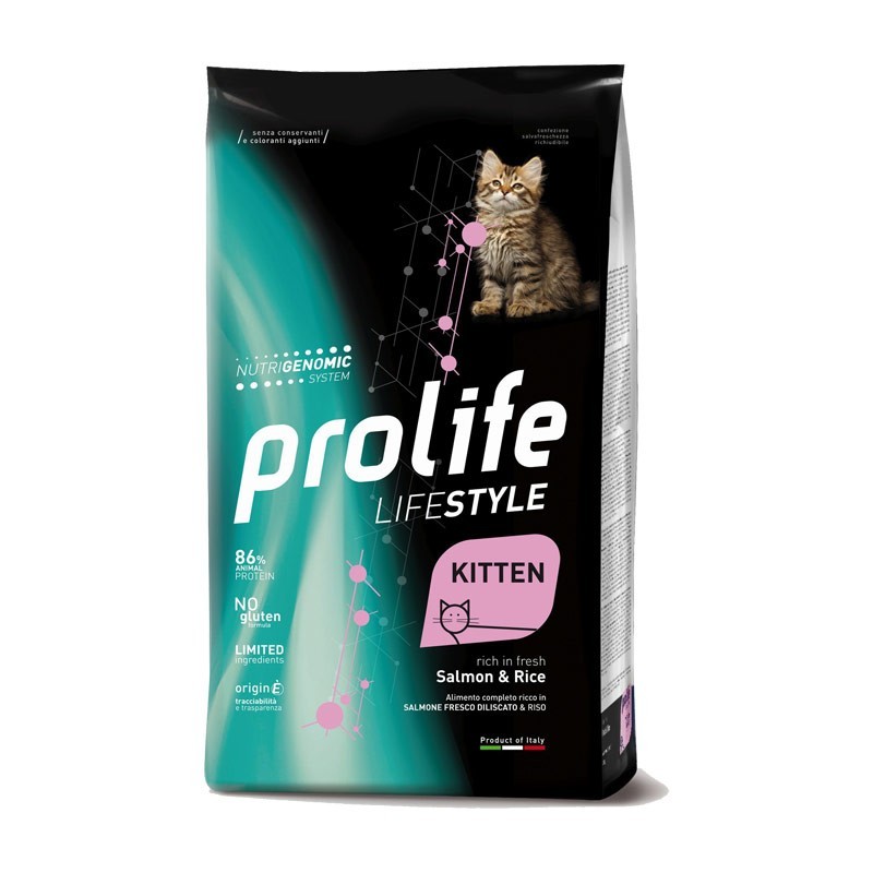 Prolife Cat Life Style Kitten Salmone e Riso
