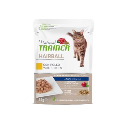 Natural Trainer Hairball Pollo per Gatti in Busta