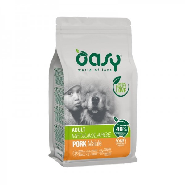 Oasy One Animal Protein al Maiale Medium/Large per Cani