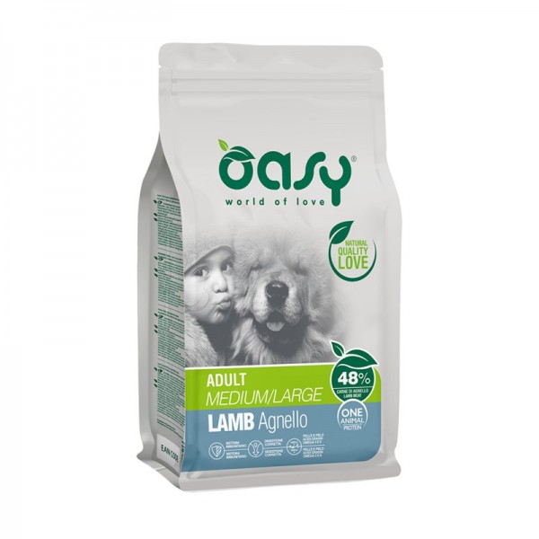 Oasy One Animal Protein all'Agnello Medium/Large per Cani