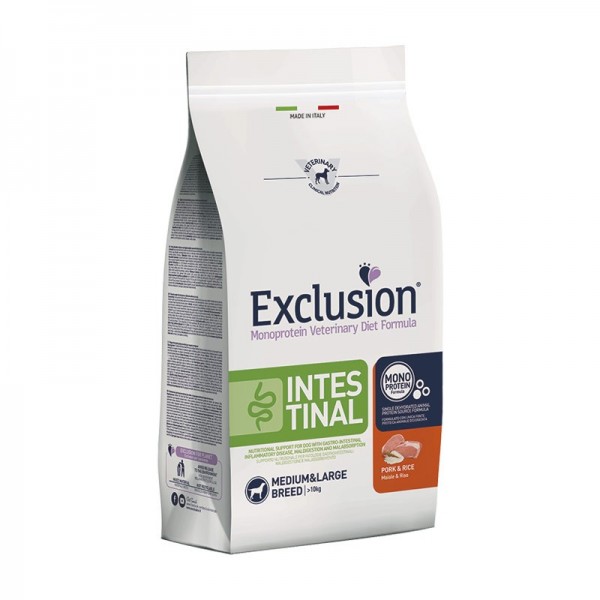 Exclusion Diet Intestinal Maiale e Riso Adult Medium & Large per Cani