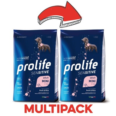 Prolife Dog Adult Sensitive Mini Maiale e Riso