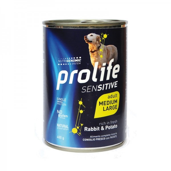 Prolife Dog Grain Free Adult Sensitive Medium/Large Coniglio e Patate
