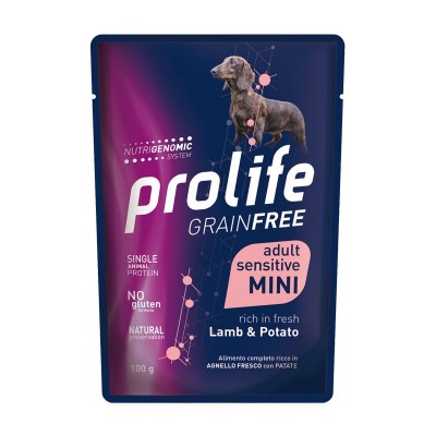 Prolife Dog Grain Free Adult Sensitive Mini Agnello e Patata