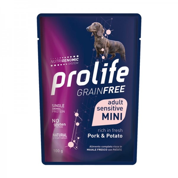 Prolife Dog Grain Free Adult Sensitive Mini Maiale e Patata