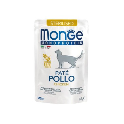 Monge Cat Sterilised Monoprotein Paté Pollo per Gatti