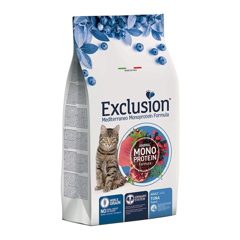 Exclusion Mediterraneo Adult Tonno Noble Grain per Gatti