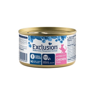 Exclusion Mediterraneo Noble Grain Kitten Umido Pollo