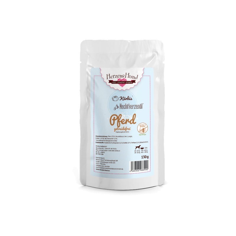 Herzens Hund Cavallo con Zucca Bio Grain Free Umido per Cani