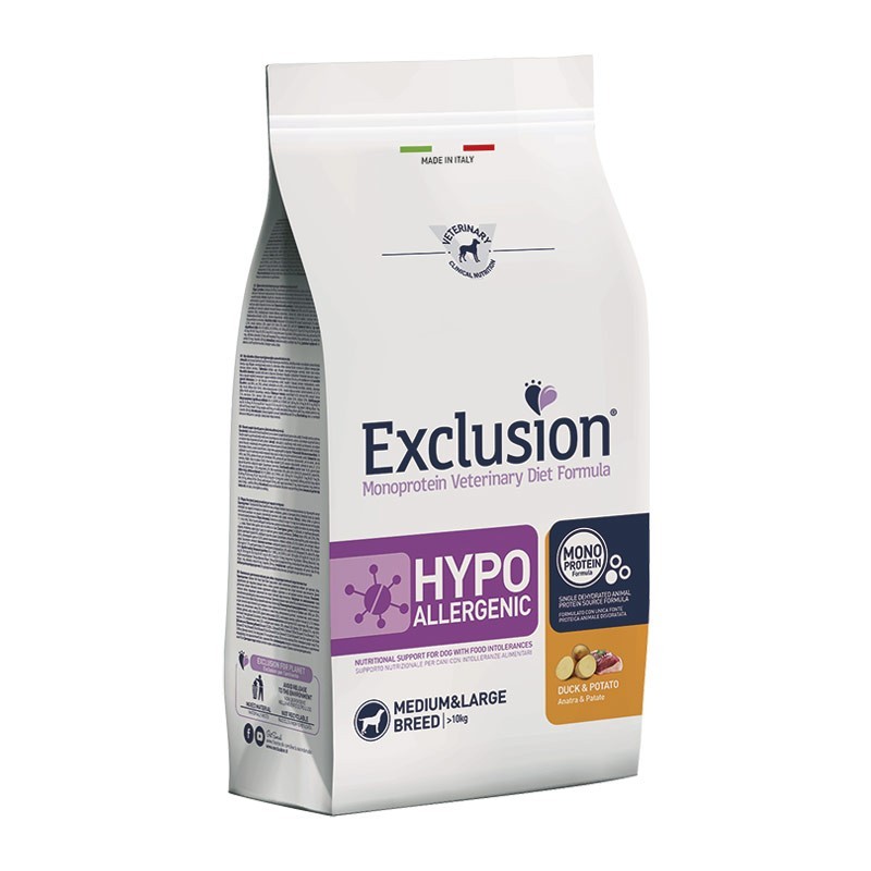 Exclusion Diet Hypoallergenic Anatra e Patate Medium & Large Breed per Cani