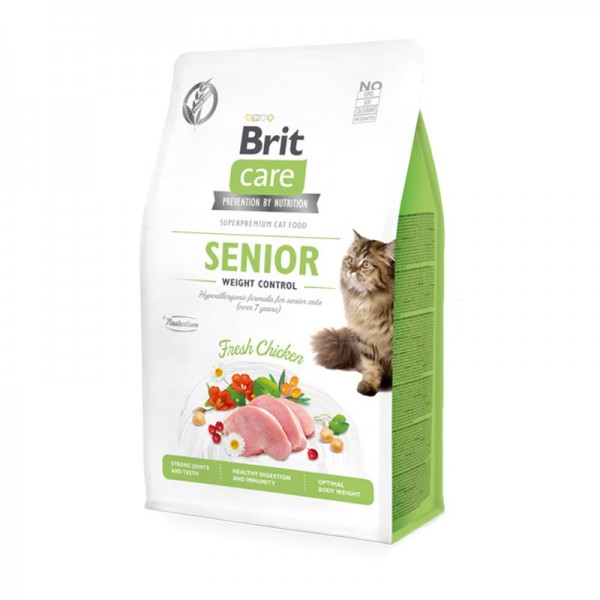 Brit Care Grain Free Pollo Fresco Senior per Gatti