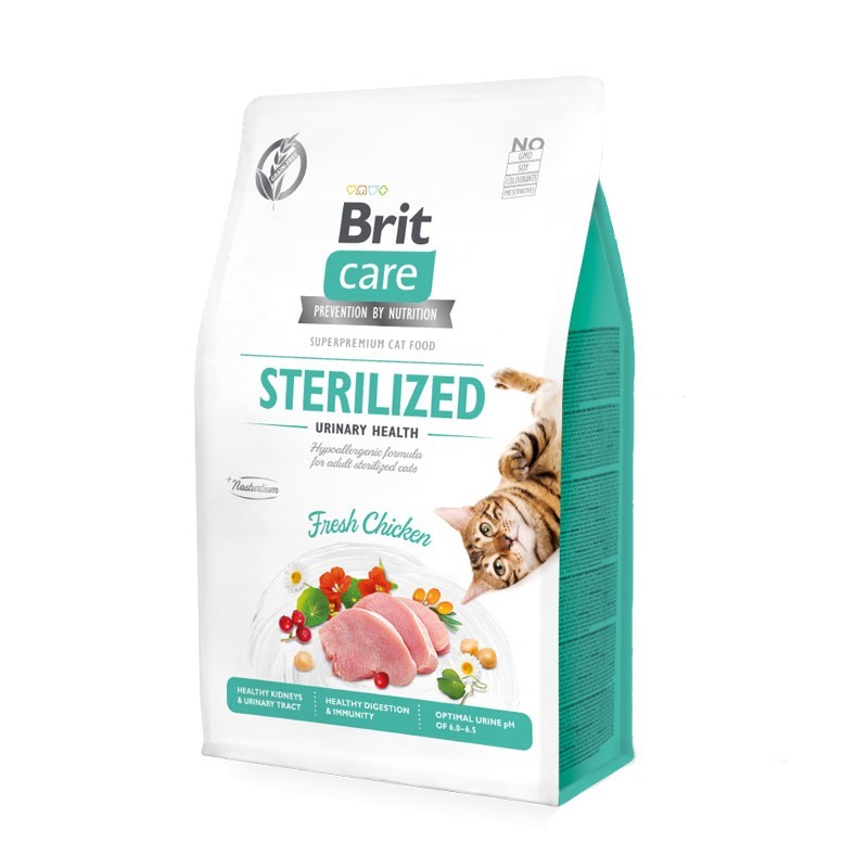 Brit Care Sterilized Urinary Pollo Fresco Grain Free per Gatti