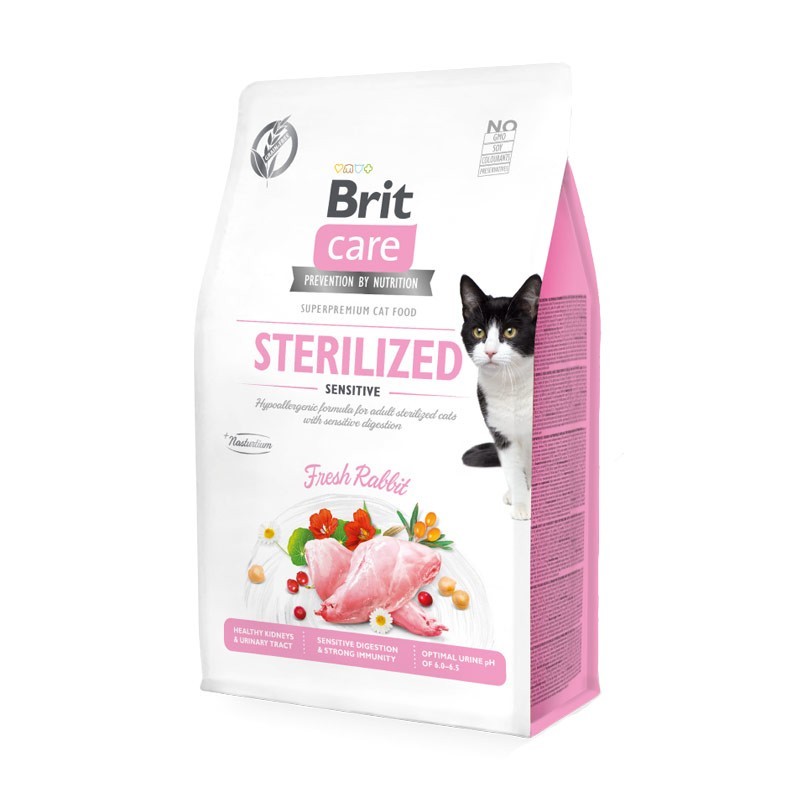 Brit Care Sterilized Sensitive Coniglio Fresco Grain Free per Gatti