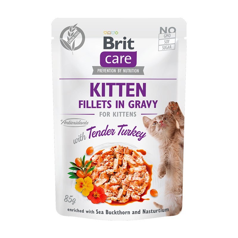 Image of Brit Care Kitten Filetti con Tacchino in Salsa per Gattini