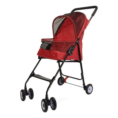 Camon Passeggino Simple Pet Stroller Rosso per Cani e Gatti