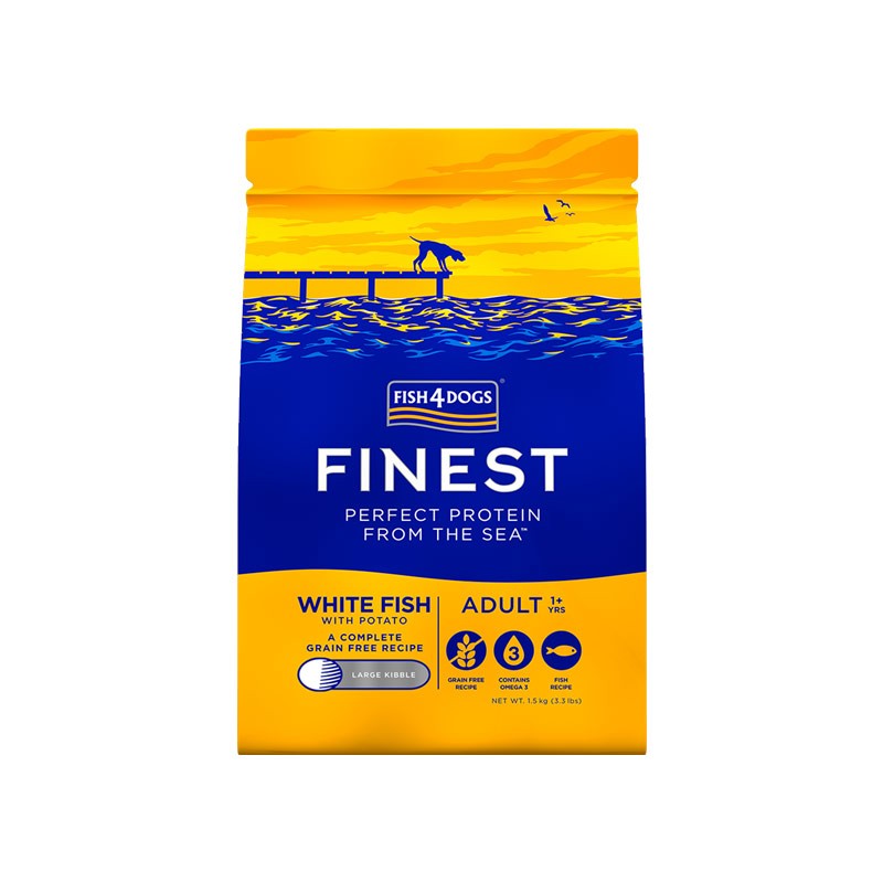 Fish4Dogs Adult Finest Pesce Bianco Large