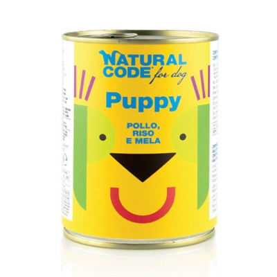 Natural Code Puppy Pollo, Riso e Mela per Cani 400gr