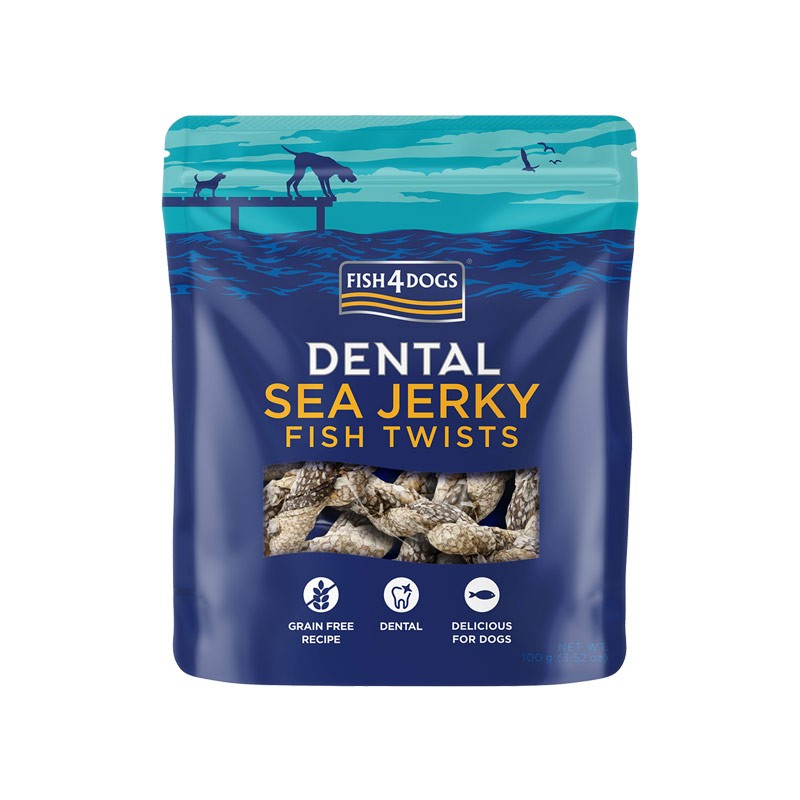 Fish4Dogs Dental Sea Jerky Fish Twists