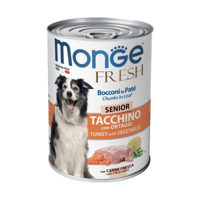 Monge Fresh Senior Tacchino Umido per Cani