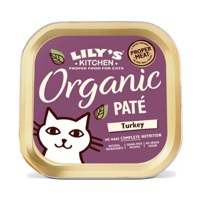 Lily's Kitchen Bio Organic Paté Tacchino per Gatti 85gr