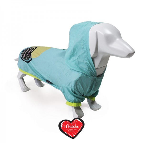 United Pets Easy Rain Light Azzurro Impermeabile Leggero per Cani