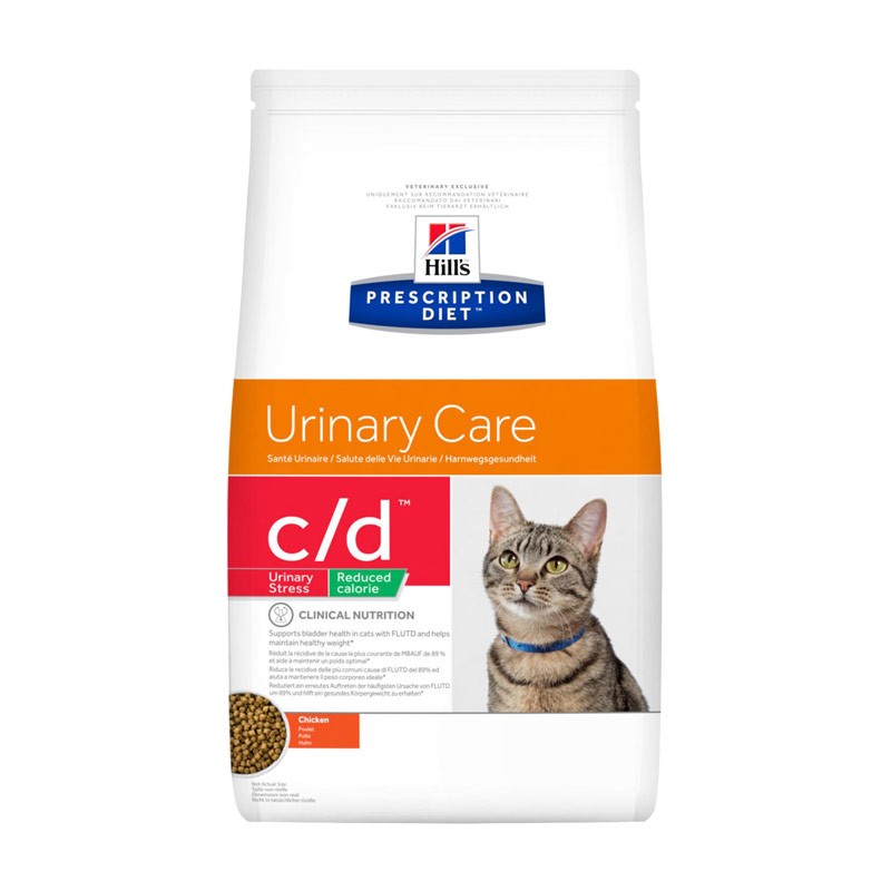 Hill's c/d Urinary Stress Red Calorie Prescription Diet Feline