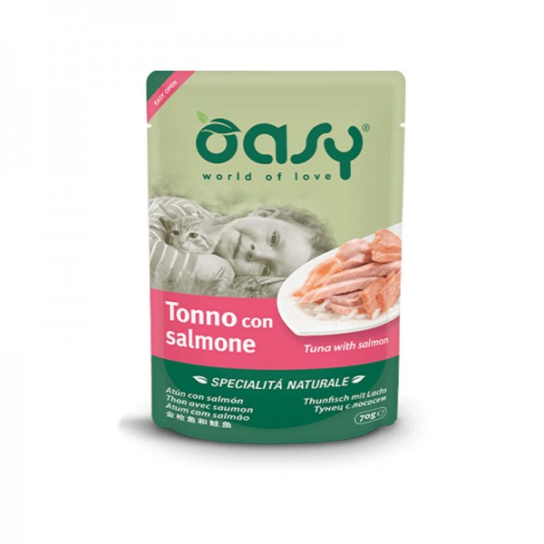 Oasy Cat Natural Adult Tonno con Salmone