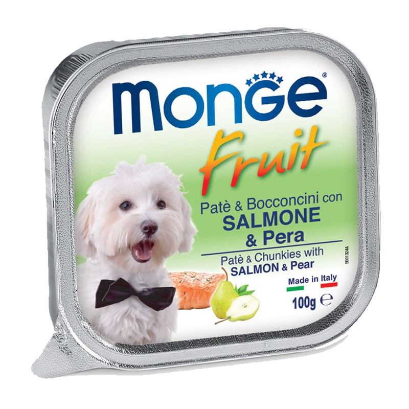 Image of Monge Fruits Salmone e Pera per Cani 100gr