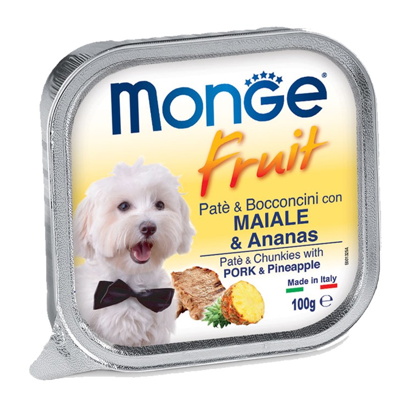 Monge Fruits Maiale e Ananas per Cani 100gr