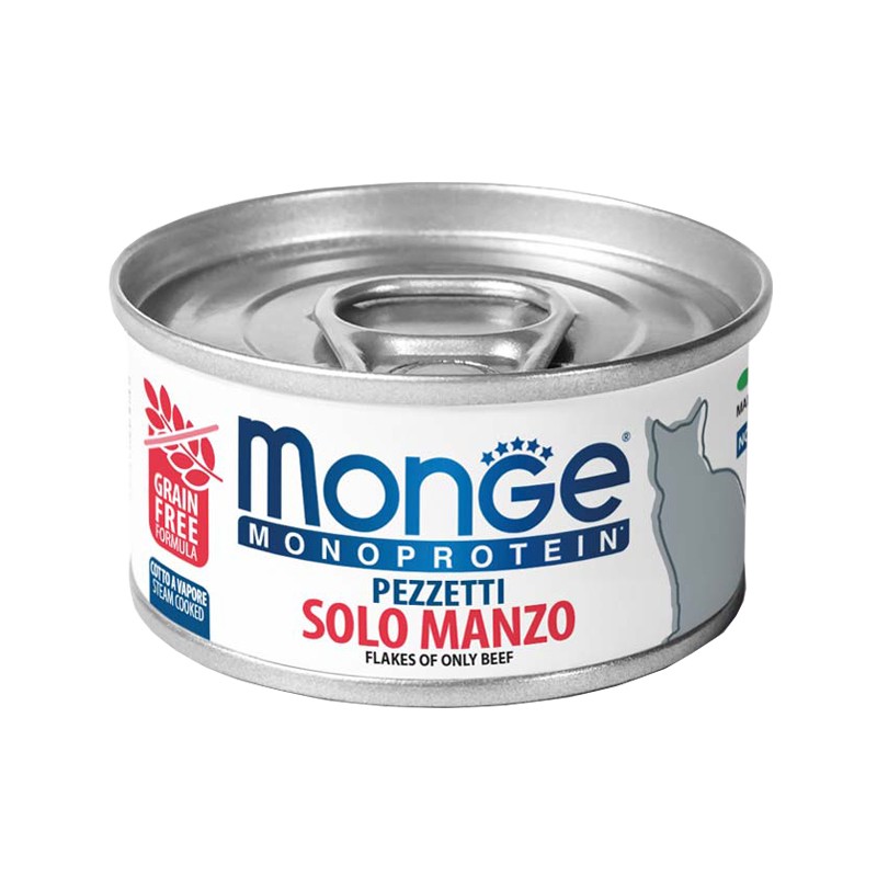 Monge Monoprotein Pezzetti Solo Manzo