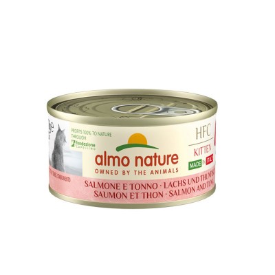 Almo Nature Cat HFC Natural Made in Italy Salmone e Tonno Kitten