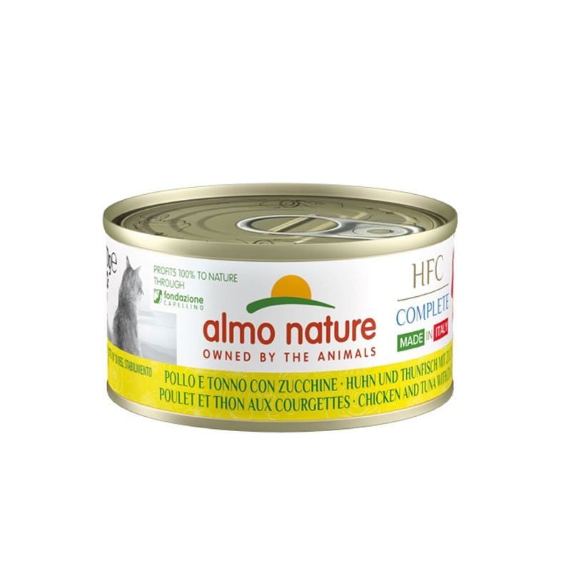 Image of Almo Nature Cat HFC Complete Made in Italy Pollo, Tonno, Zucchine