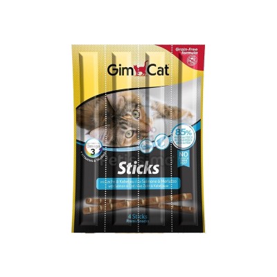 Gimpet Snacks in Sticks Salmone e Merluzzo per Gatti 4pz