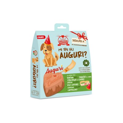 Emozioni a 4 Zampe Mi Fai gli Auguri Kit al Manzo per Cani