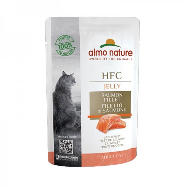 Almo Nature HFC Jelly Adult Cat Filetto di Salmone
