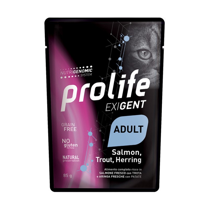 Image of Prolife Exigent Adult con Salmone Trota e Aringhe