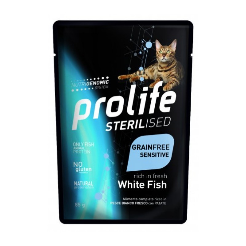 Image of Prolife Sterilised Grain Free Sensitive Adult Pesce Bianco e Patate
