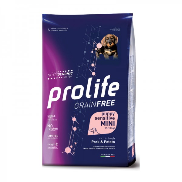 Prolife Grain Free Puppy Mini Sensitive Maiale e Patate