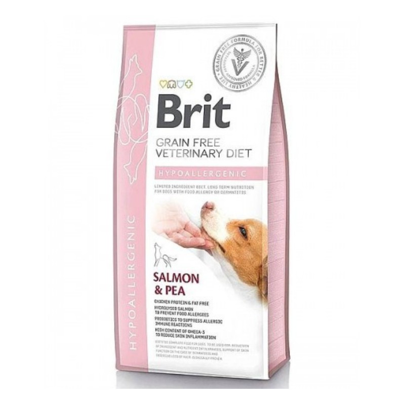 Image of Brit Veterinary Diet Hypoallergenic Salmone e Piselli per Cani
