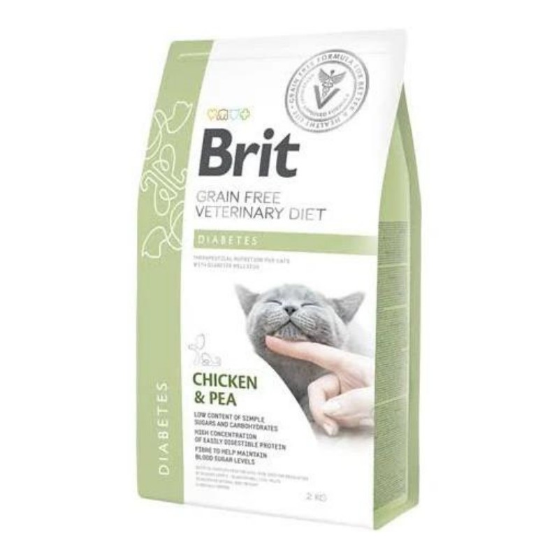 Brit Veterinary Diet Diabetes Pollo e Piselli per Gatti