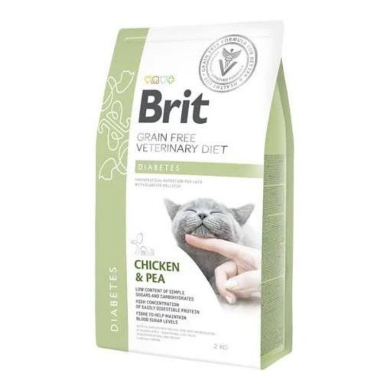 Image of Brit Veterinary Diet Diabetes Pollo e Piselli per Gatti